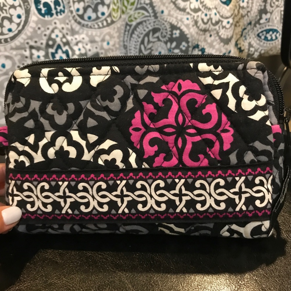 Vera Bradley Canterberry Magenta Small Makeup Bag