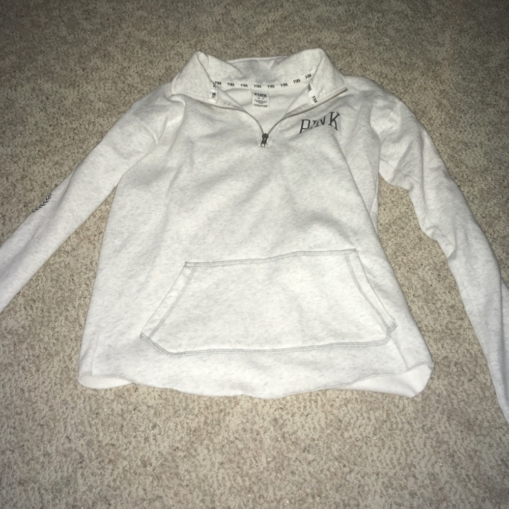 PINK Quarter Zip. Worn a few times, good condition