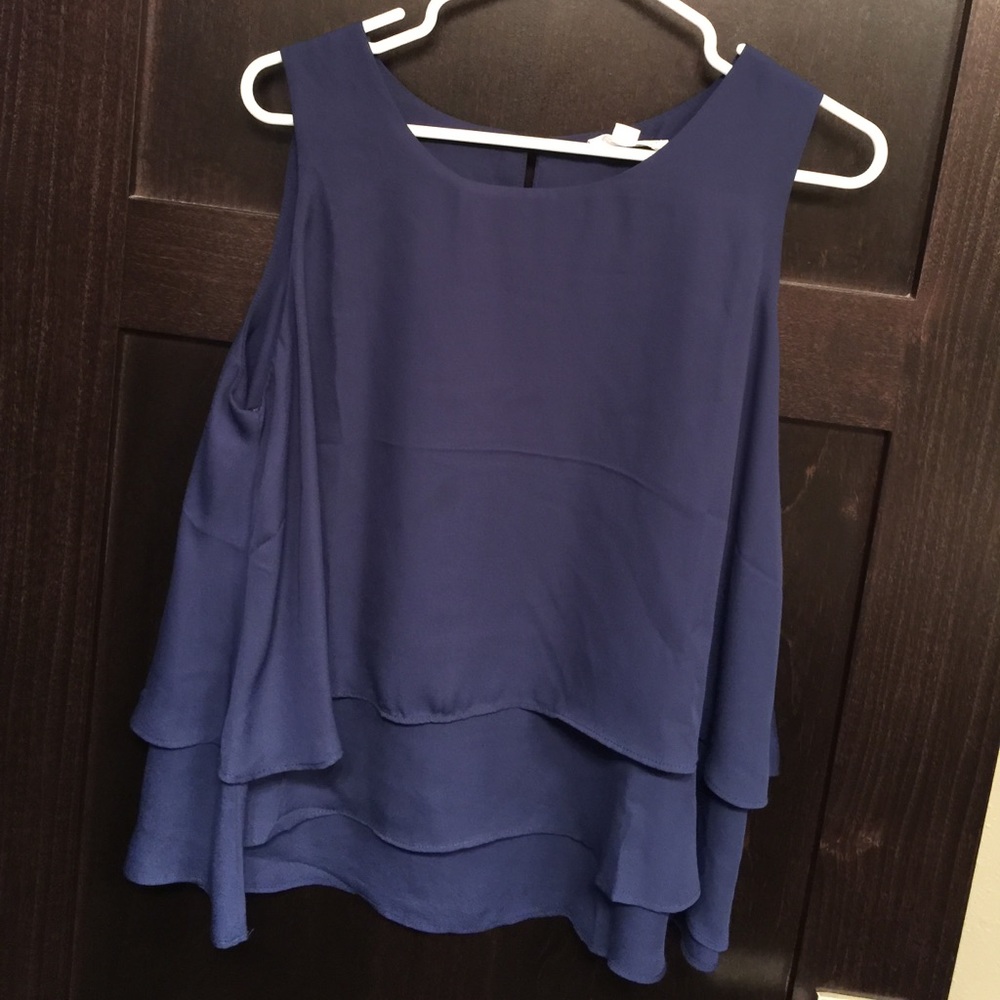 Stella Luce, Navy Blousy Tank Top, Size L