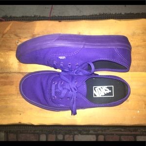 Vans Purple Low Tops WORN ONCE 💜