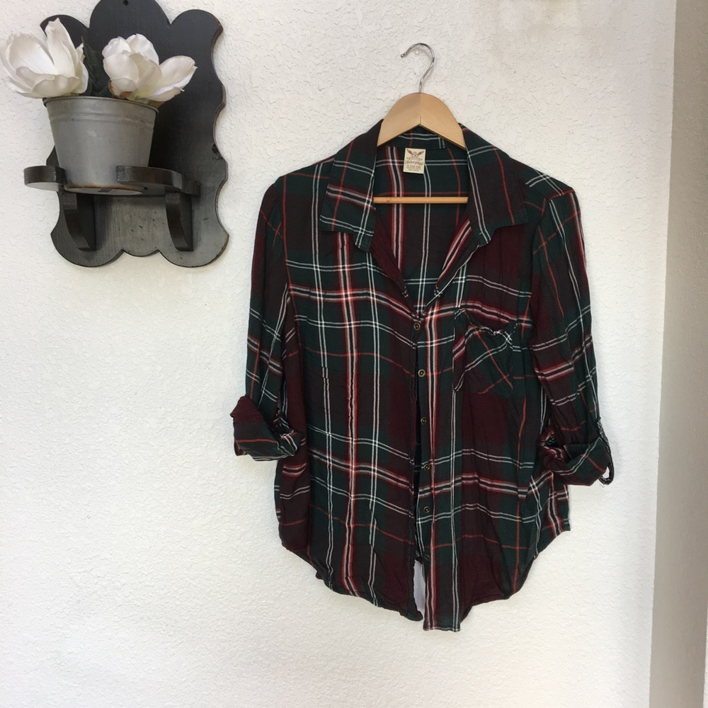 Plaid Button-up