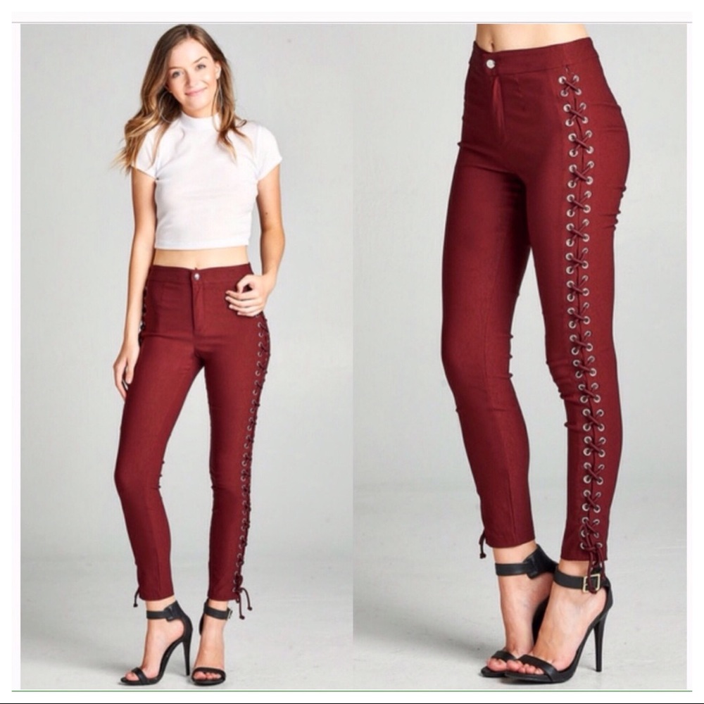 SOLD OUT Final Sale❗️Side Lacing Pants
