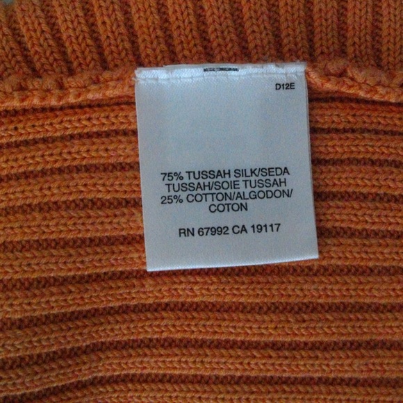 Sigrid Olsen Sport Small Orange Sweater -- Final Price - Picture 3 of 8