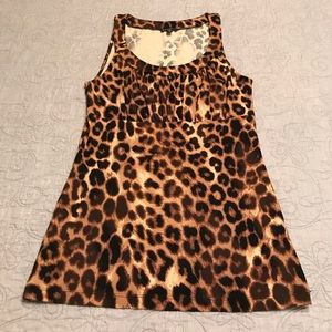 🔥Express cheetah leopard animal print tank EUC🔥