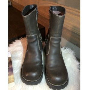 🦋SALE Sketchers brown leather  mid calf boots