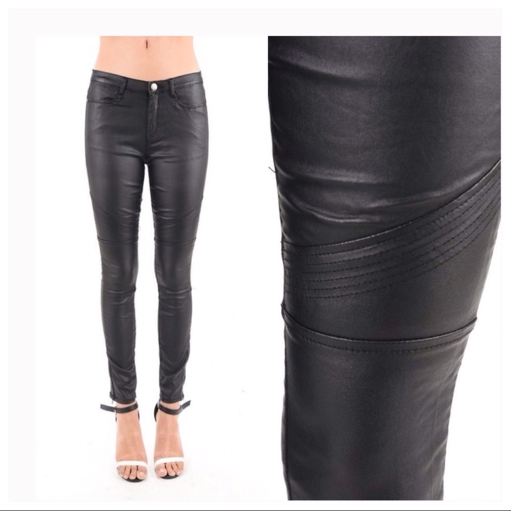 SOLD💥Final Price❗️New Leather Moto Pants