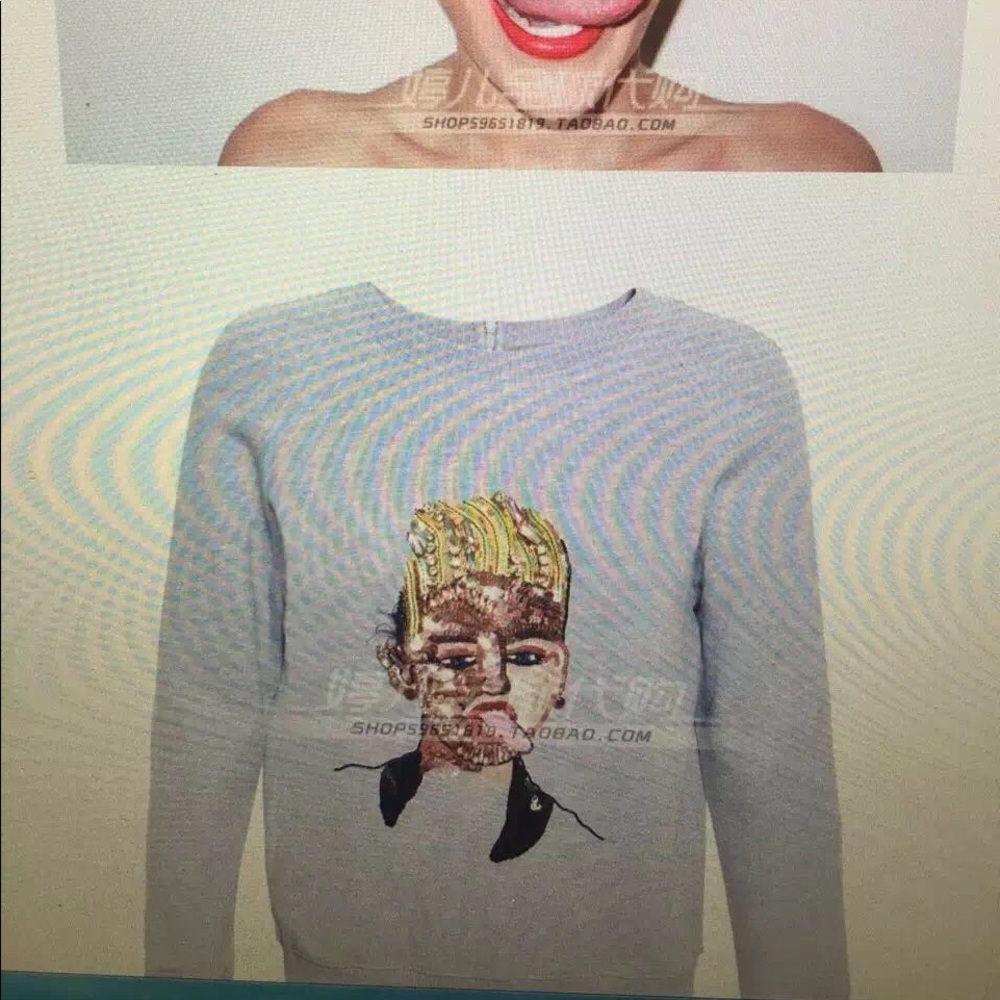 Ashish Miley Cyrus Sequin sweatshirt