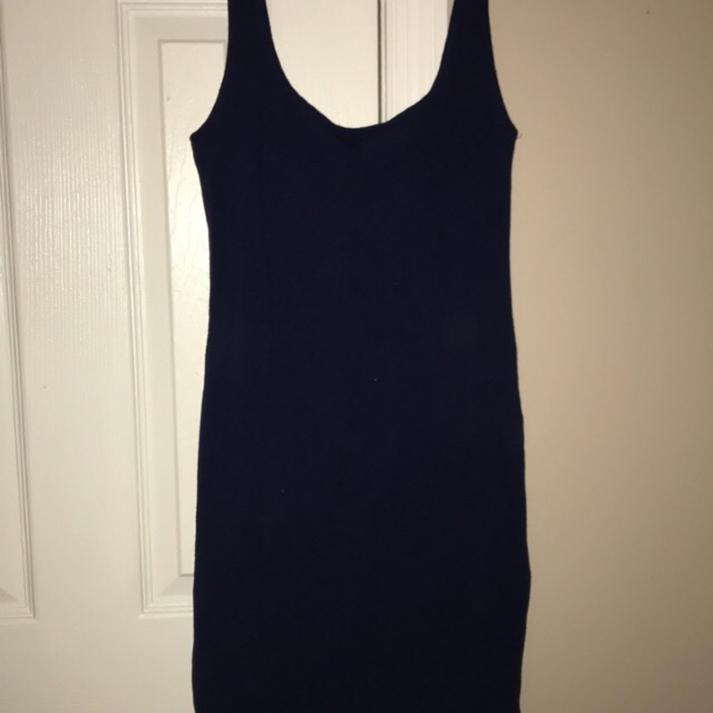 Tight navy blue dress