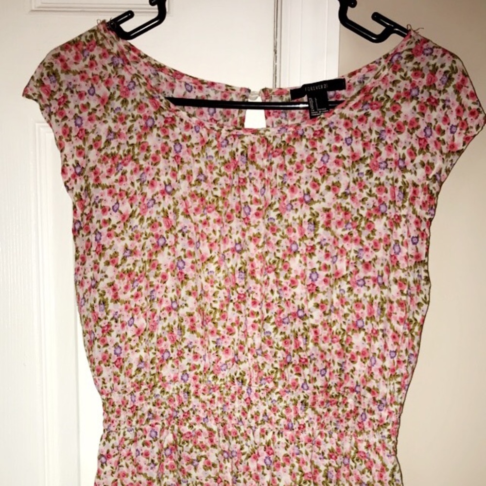 Flower mini dress