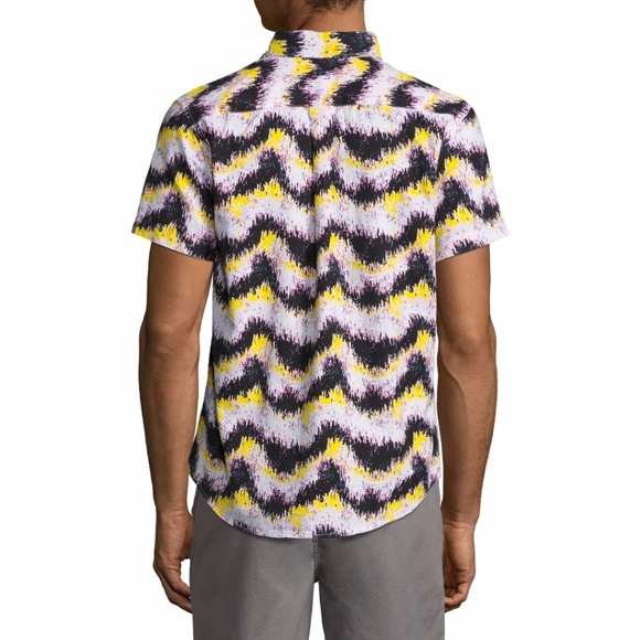 NWT men's City Streets Woven Stripe Shirt - Picture 2 of 3