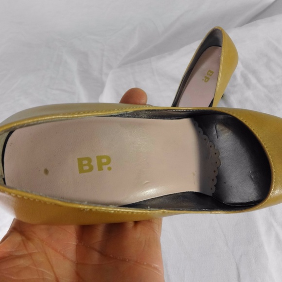 BP Tan Leather High Heels Size 4 Medium - Picture 6 of 8