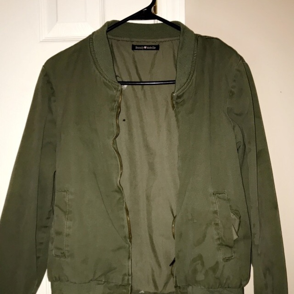 Brandy Melville army green jacket