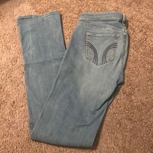 Hollister bootcut jeans.