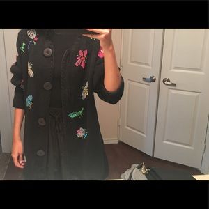 Black faded Funky sweater / jacket