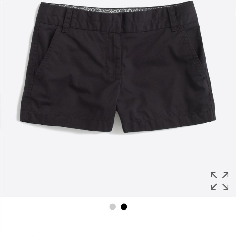 J.Crew 3" chino shorts - black/white - size 12