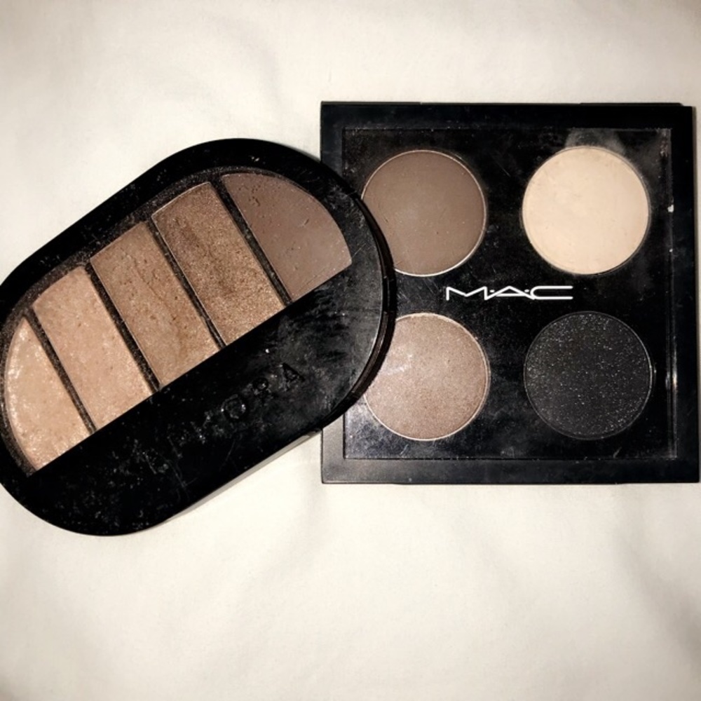 Mac and Sephora eyeshadow pallets