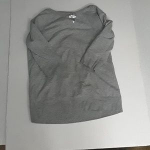 Girls gray and long sleeve t-shirt