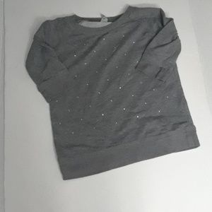 Girls Grey long sleeve t-shirt