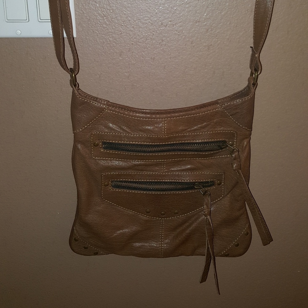 Brown crossbody purse