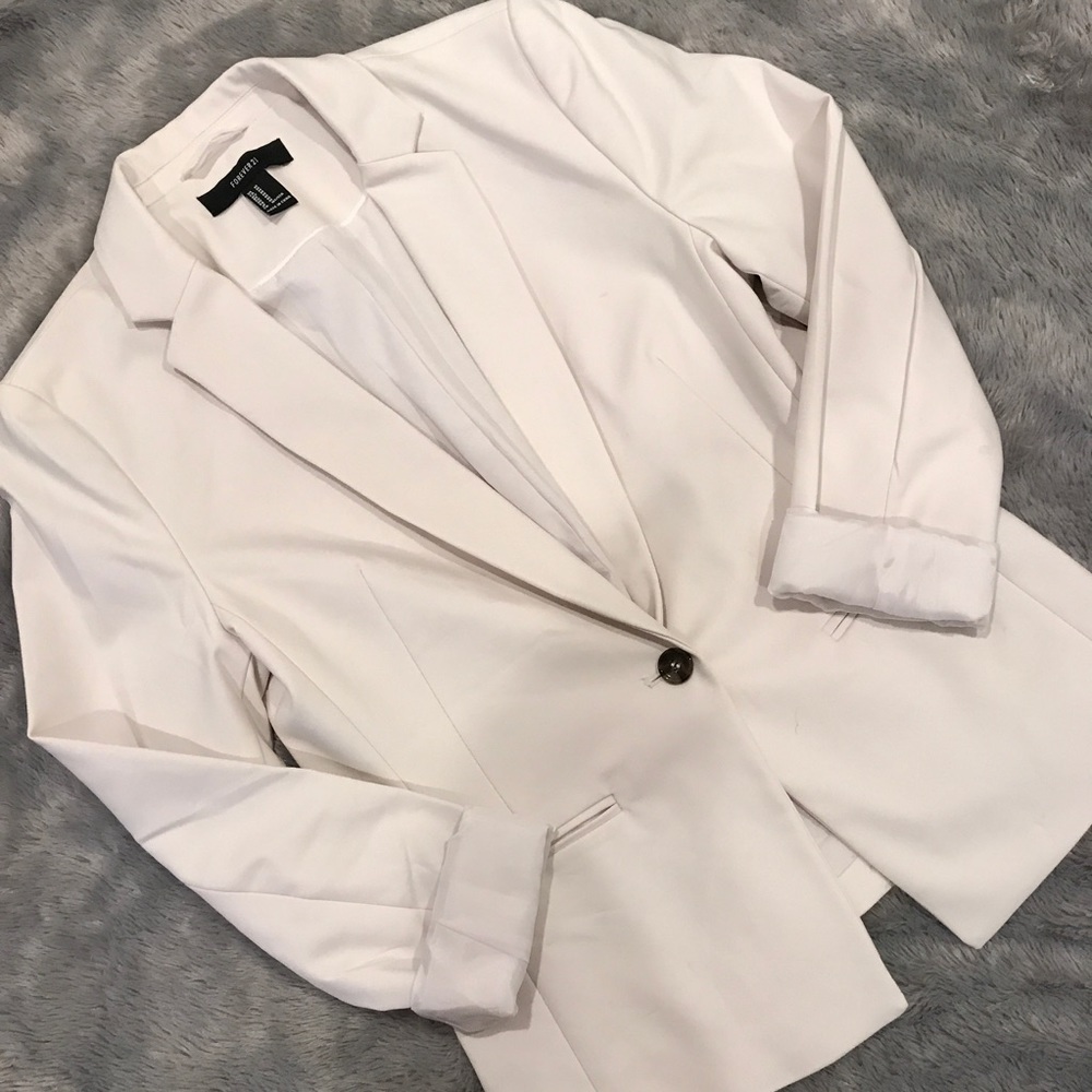 Forever 21 Ivory Blazer
