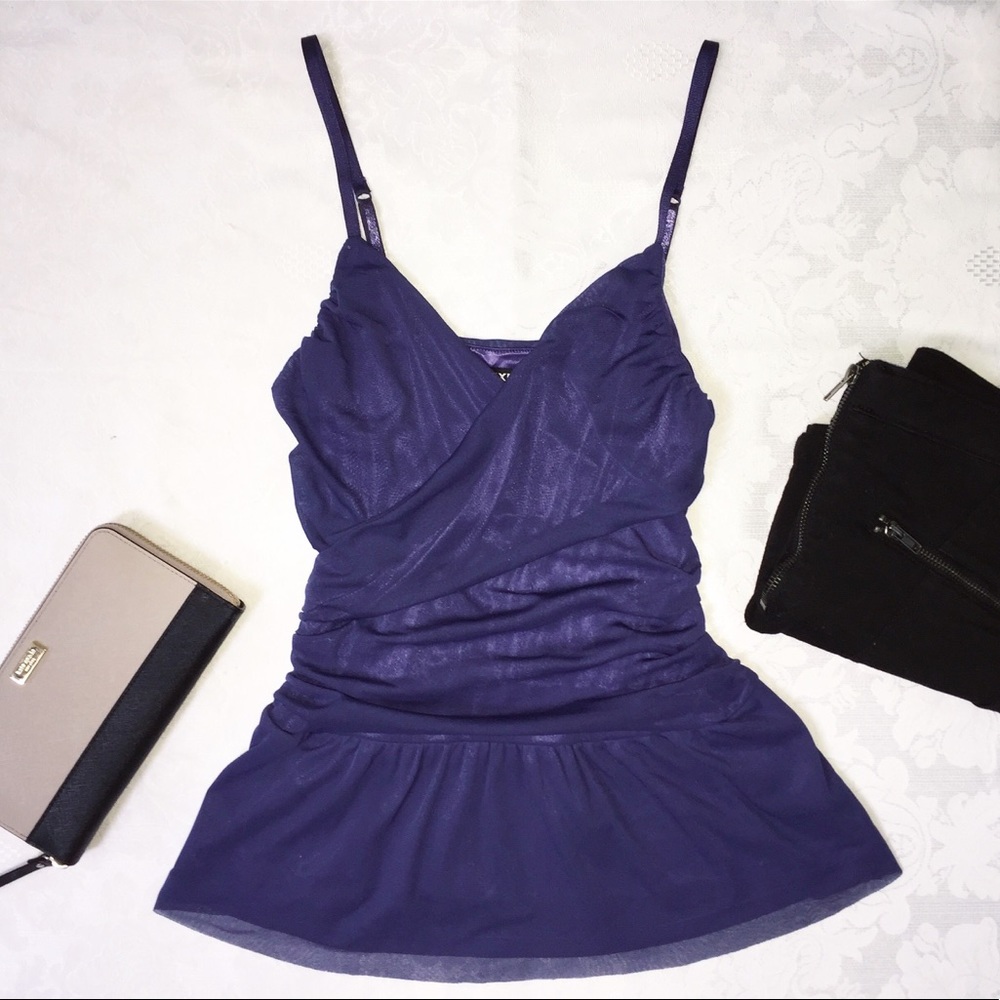 Wrapped V-Neck Peplum Top