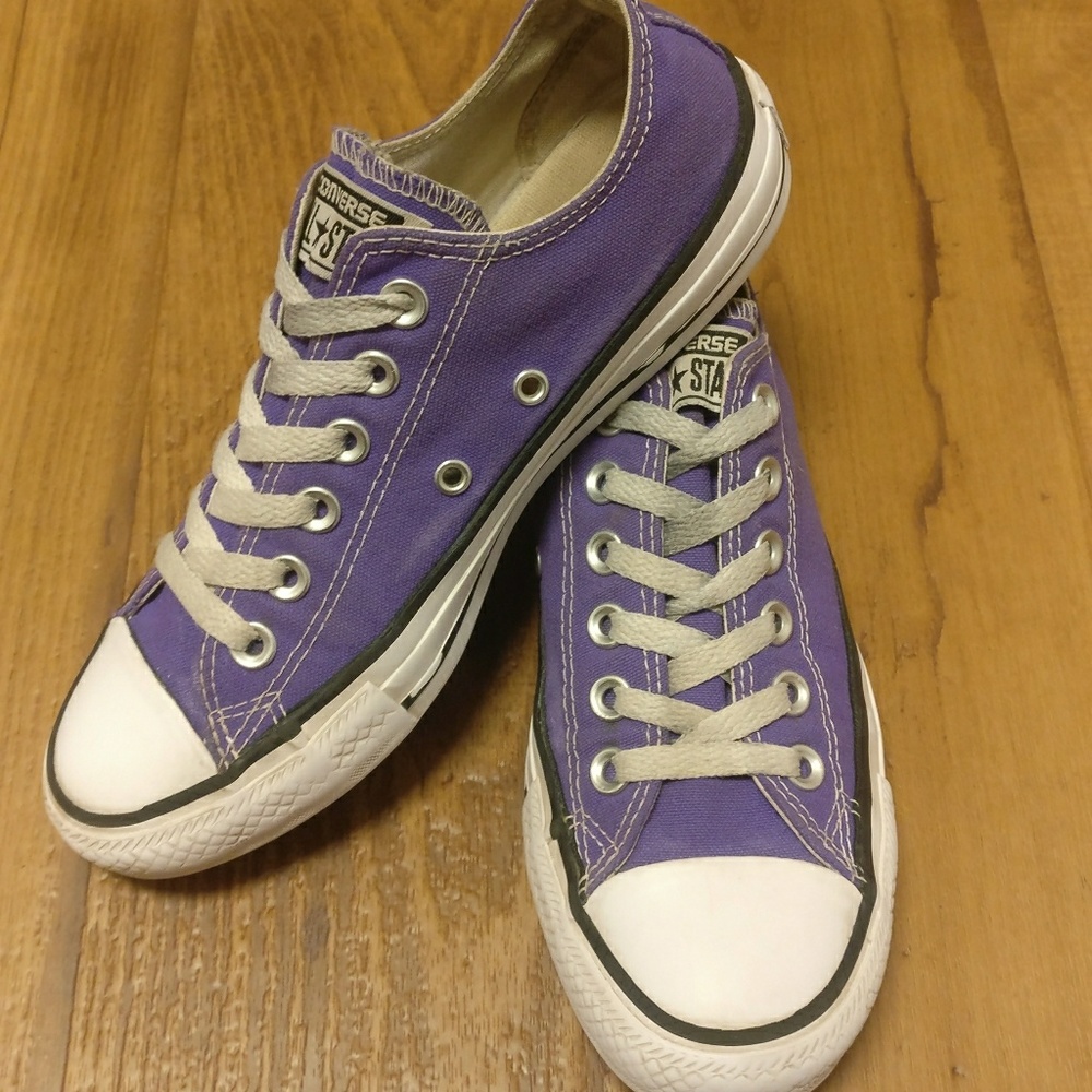 Purple Low Top Chuck Taylors