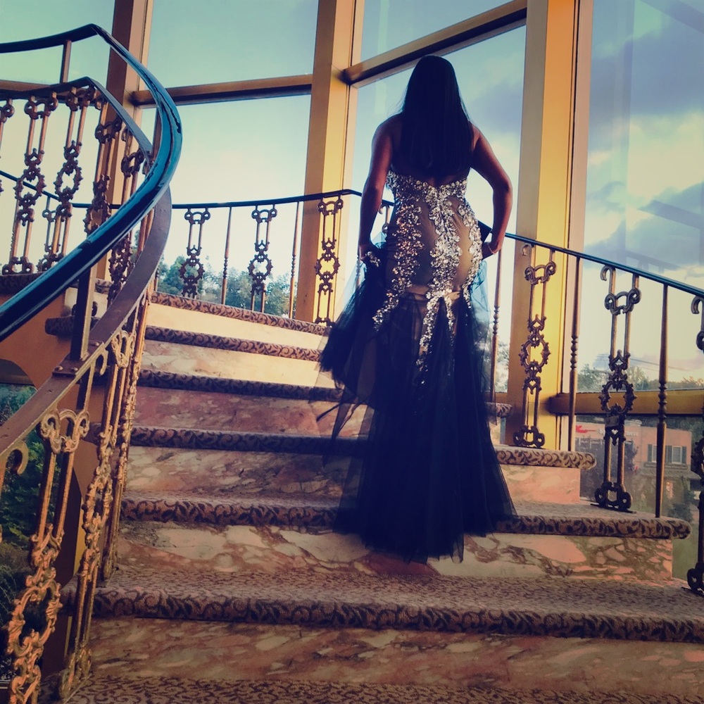 Jovani beaded gown