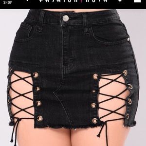 Jean skirt size large