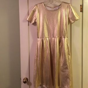 Lularoe elegant collection Amelia Gold shimmer