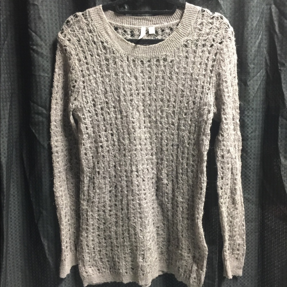 Ultra light weight taupe sweater