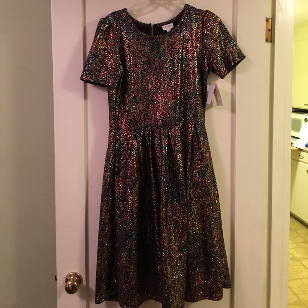 Lularoe  multicolored elegant Amelia