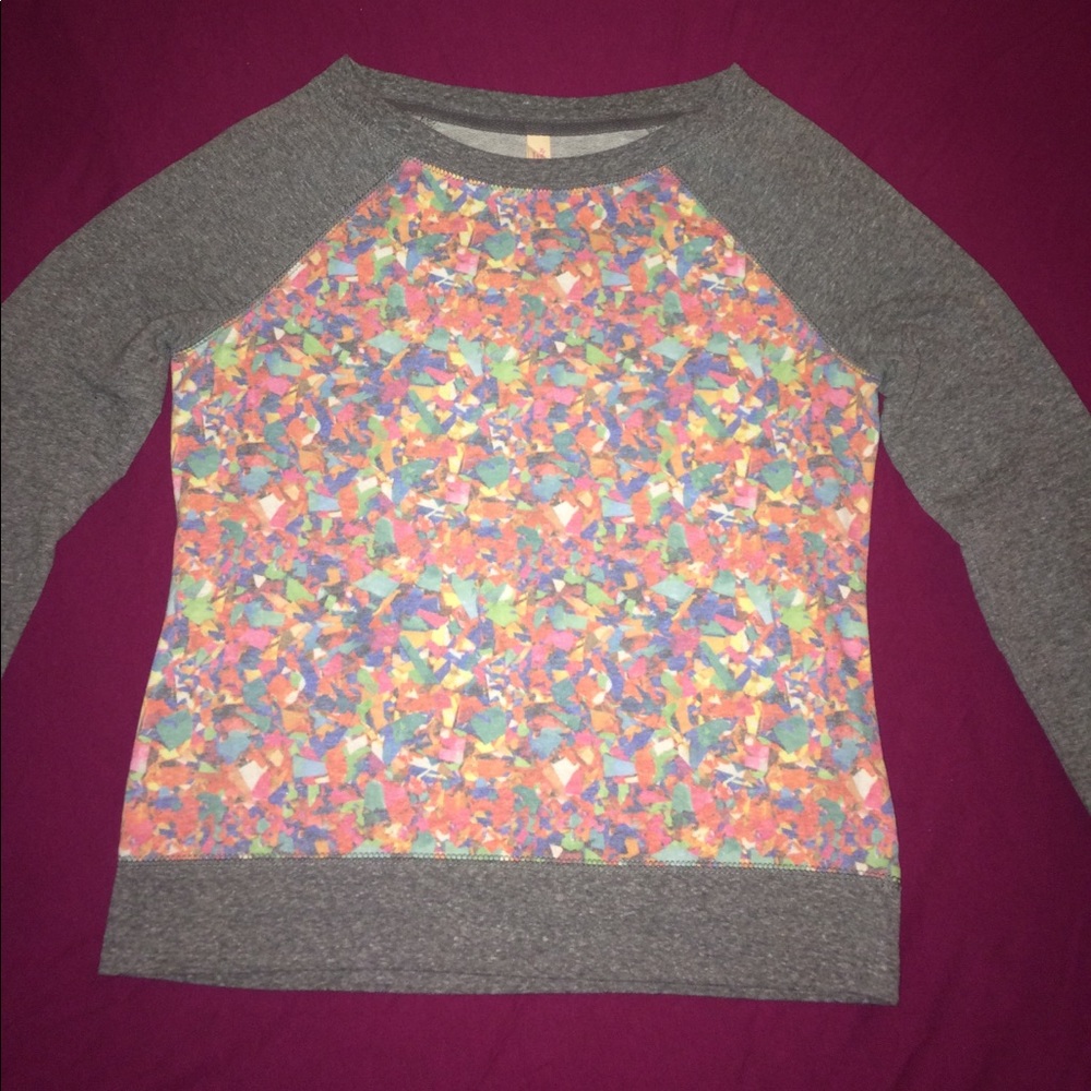 Grey confetti sweatshirt