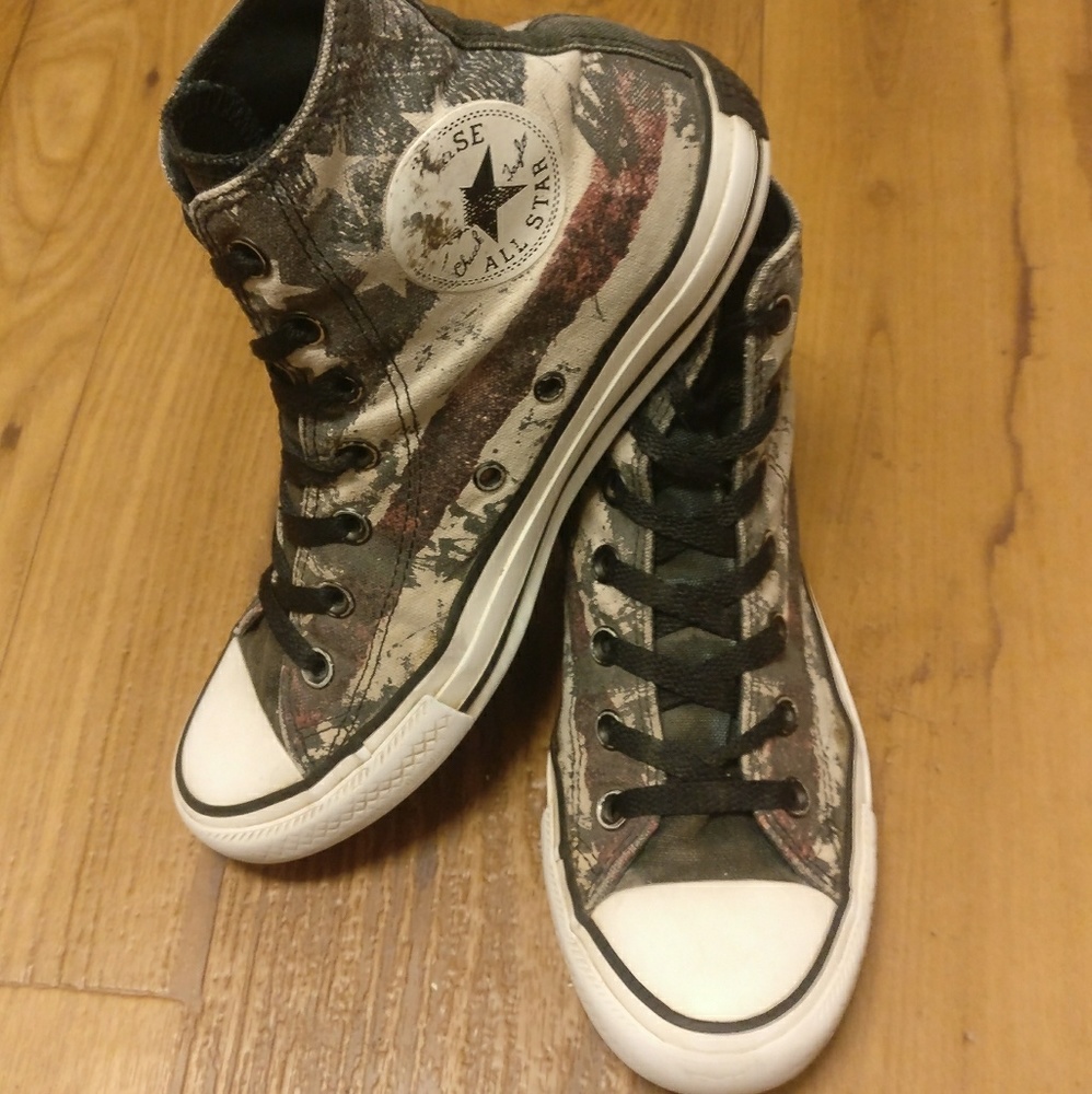 USA Flag High Top Chuck Taylors