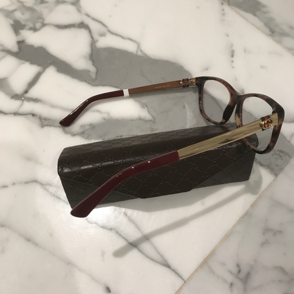 HP,$ firm, 5⭐️ New Gucci Eyeglasses w/Case, Cloth - Picture 4 of 8