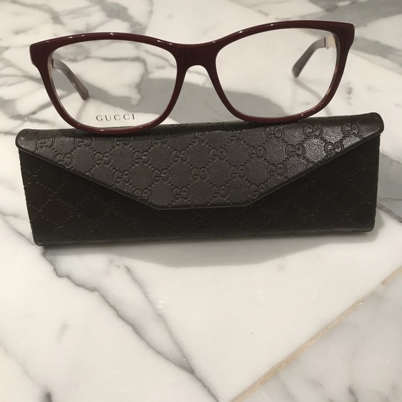 HP,$ firm, 5⭐️ New Gucci Eyeglasses w/Case, Cloth - Picture 2 of 8
