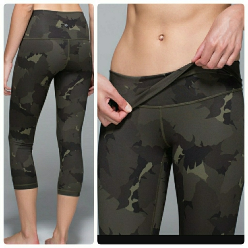 Lululemon Palm Party fatigue green camo wuc 4