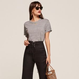 Reformation Joyce Pant Black