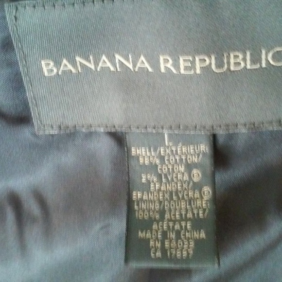 Men's Banana Republic Navy Blue Denim 42L Blazer