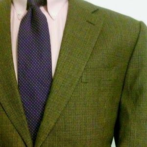 Men's CHAPS 42S Brown LambsWool Blazer Sport Coat