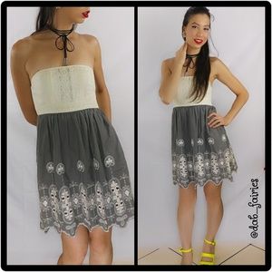 strapless county style dress