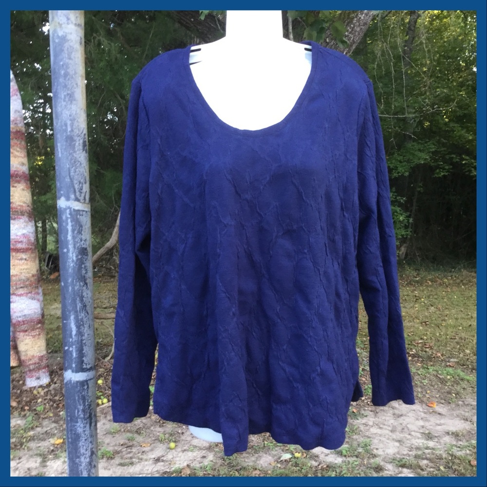 Navy Textured Tunic