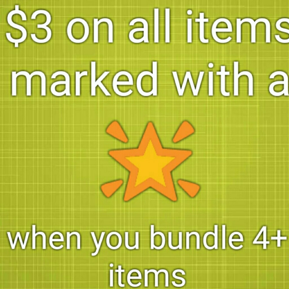 $3 🌟 items w/ 4+ bundle