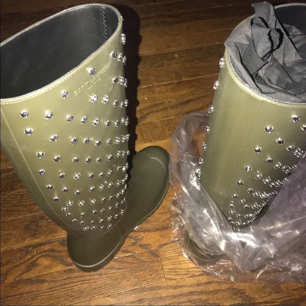 Saint Laurent rain boots