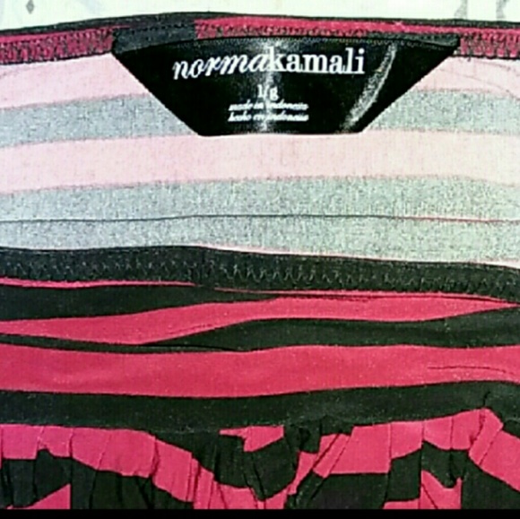 Red and black striped swing skirt - Picture 2 of 2