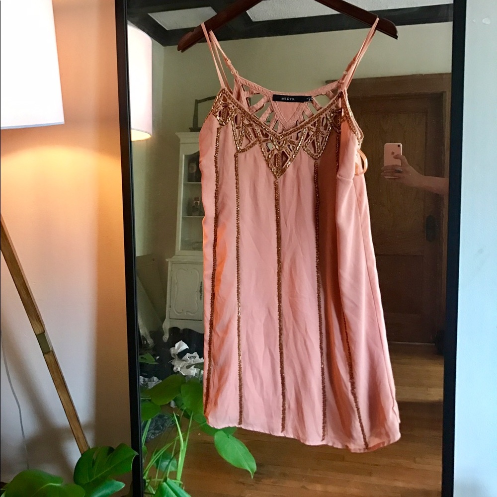 Beautiful Embezzled Slip Dress