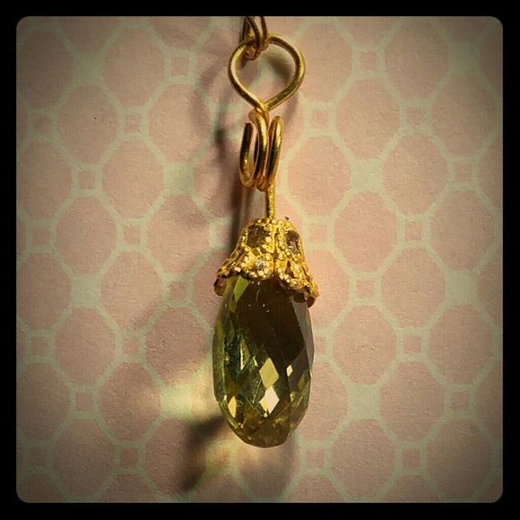 #0118 Lemon Citrine Gemstone Pendant - Picture 2 of 5