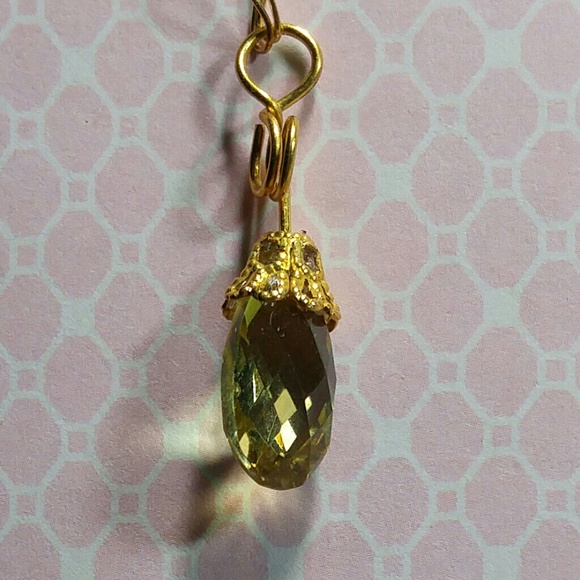 #0118 Lemon Citrine Gemstone Pendant - Picture 3 of 5