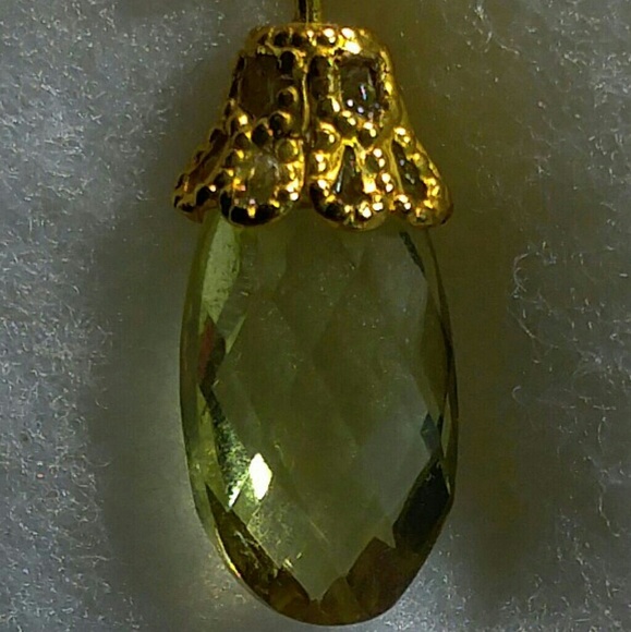 #0118 Lemon Citrine Gemstone Pendant - Picture 4 of 5