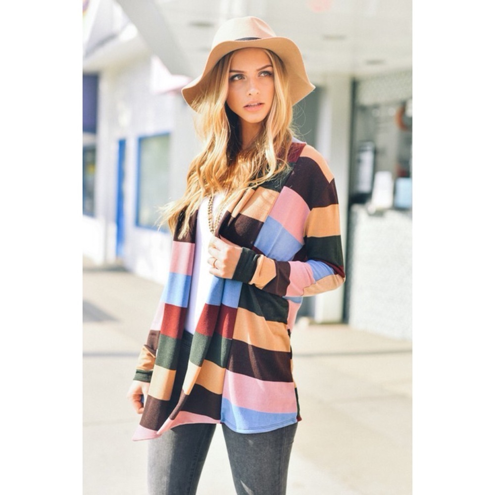 Mia Striped Open Cardigan - Picture 4 of 7
