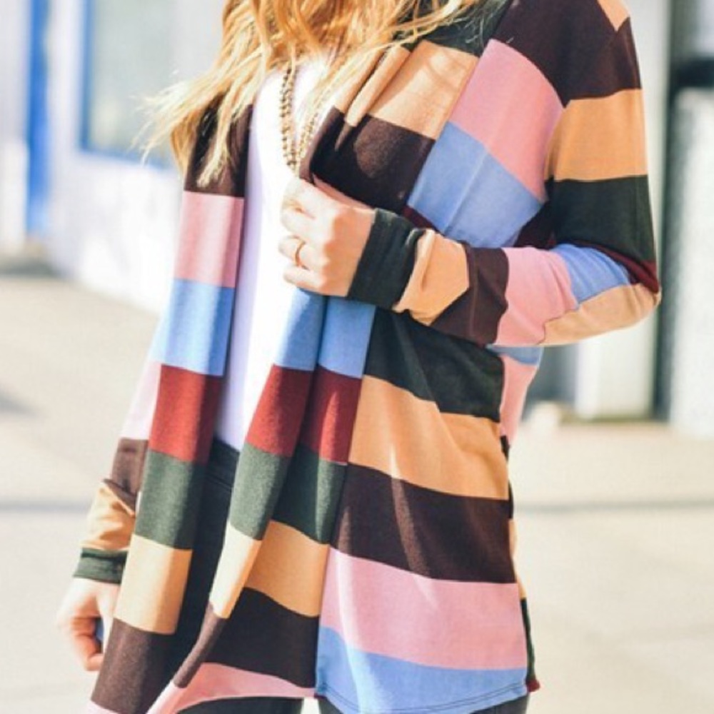 Mia Striped Open Cardigan - Picture 6 of 7